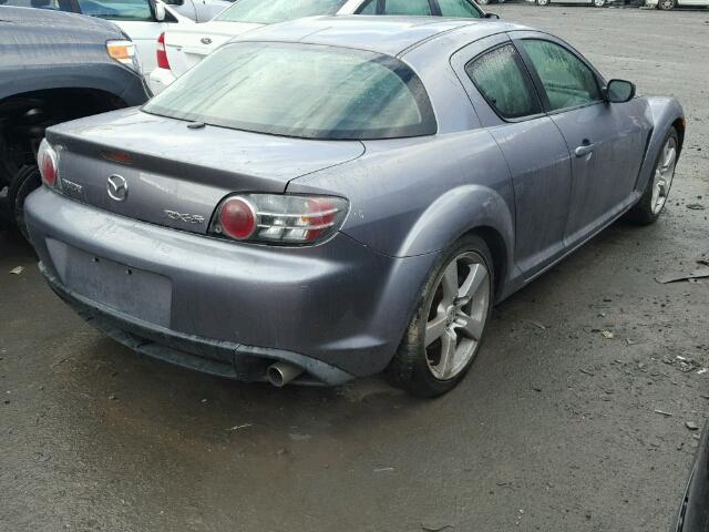 JM1FE17N750159835 - 2005 MAZDA RX8 GRAY photo 4