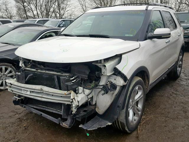 1FMHK8F8XBGA67865 - 2011 FORD EXPLORER L WHITE photo 2