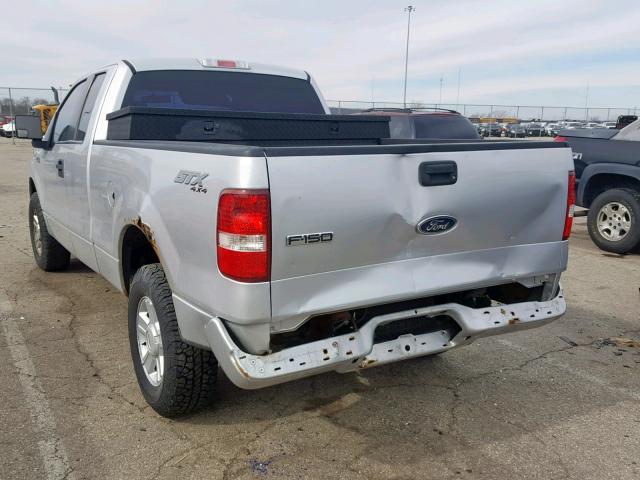 1FTRX14W35FB72664 - 2005 FORD F150 SILVER photo 3