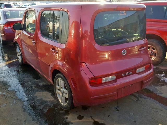 JN8AZ28R29T100318 - 2009 NISSAN CUBE BASE RED photo 3