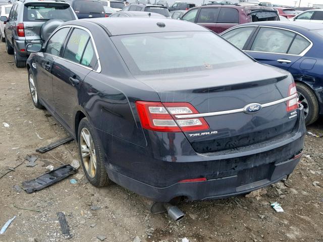 1FAHP2E88DG140986 - 2013 FORD TAURUS SEL BLACK photo 3