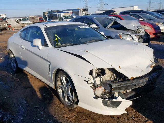 KMHHN65F25U155097 - 2005 HYUNDAI TIBURON GT WHITE photo 1