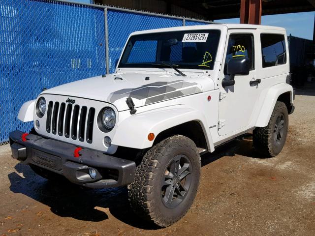 1C4AJWBG1HL582358 - 2017 JEEP WRANGLER S WHITE photo 2