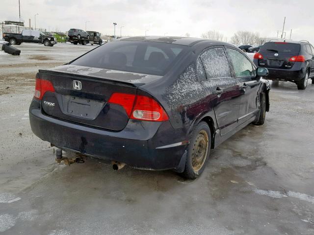 2HGFA15928H029724 - 2008 HONDA CIVIC EXL BLACK photo 4