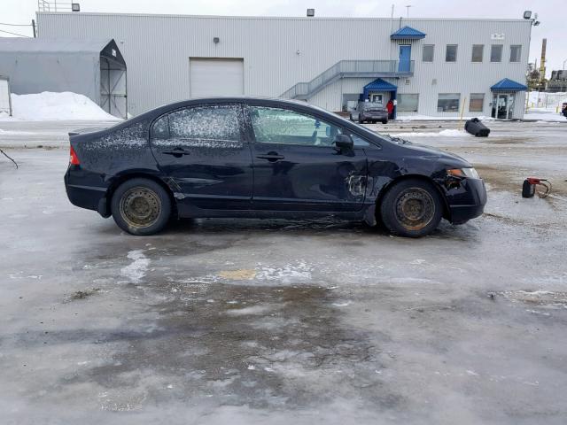 2HGFA15928H029724 - 2008 HONDA CIVIC EXL BLACK photo 9