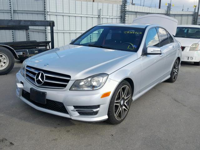 WDDGF4HB3EA901011 - 2014 MERCEDES-BENZ C 250 SILVER photo 2