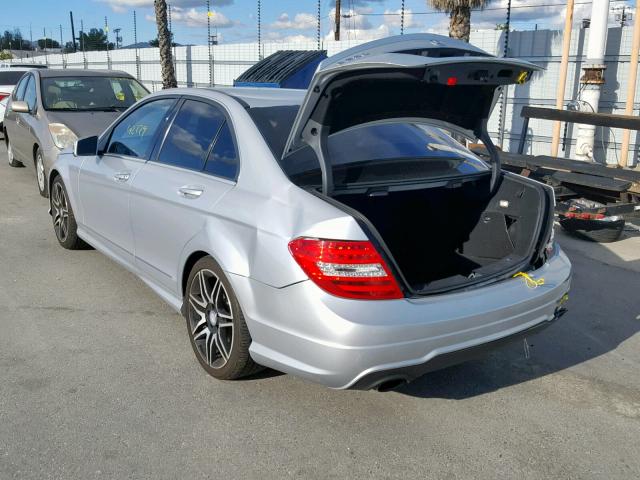 WDDGF4HB3EA901011 - 2014 MERCEDES-BENZ C 250 SILVER photo 3