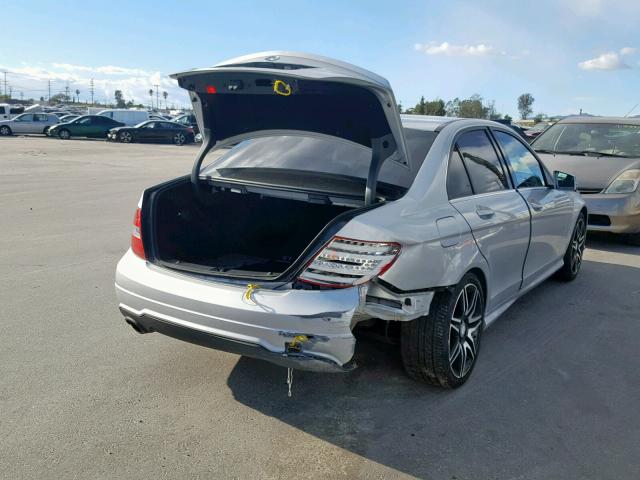 WDDGF4HB3EA901011 - 2014 MERCEDES-BENZ C 250 SILVER photo 4