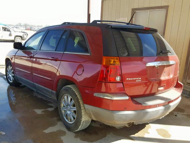 2A8GM68X47R214053 - 2007 CHRYSLER PACIFICA T RED photo 3