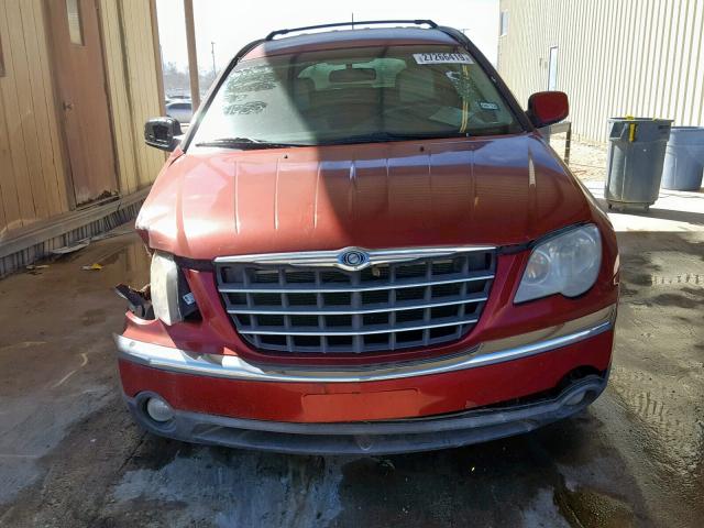 2A8GM68X47R214053 - 2007 CHRYSLER PACIFICA T RED photo 9