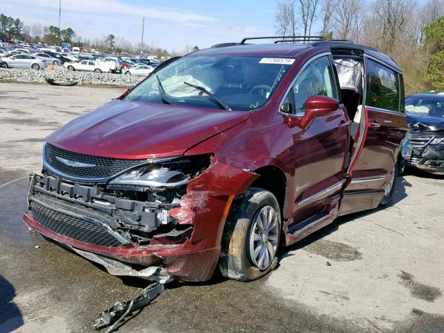 2C4RC1BG8HR534752 - 2017 CHRYSLER PACIFICA T MAROON photo 2