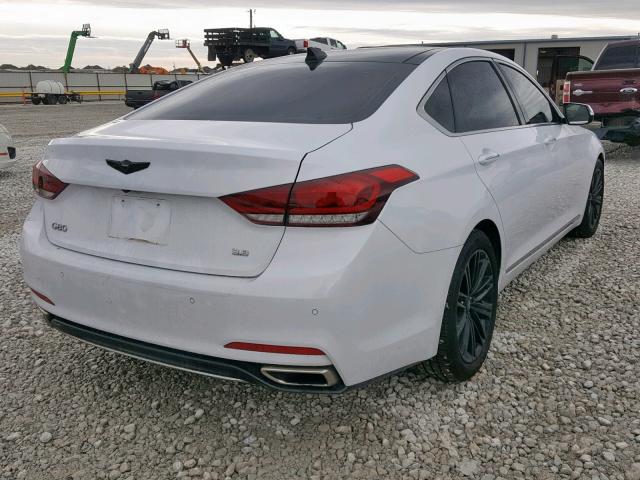 KMHGN4JE4JU264460 - 2018 GENESIS G80 BASE WHITE photo 4