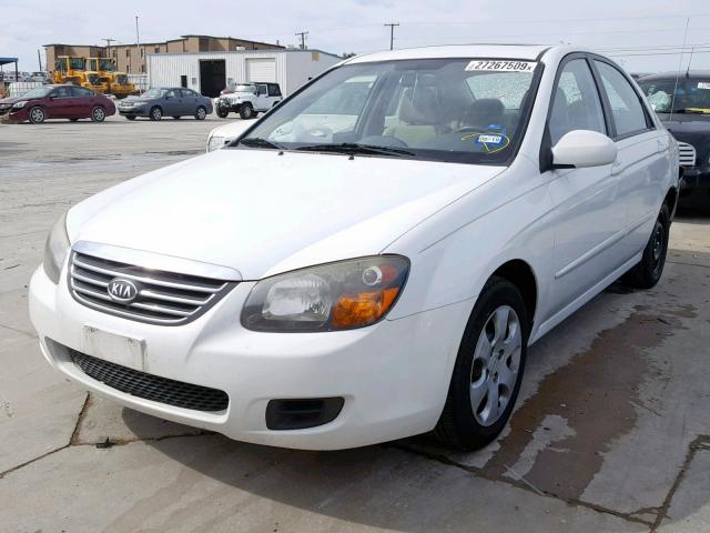 KNAFE221595607165 - 2009 KIA SPECTRA EX WHITE photo 2