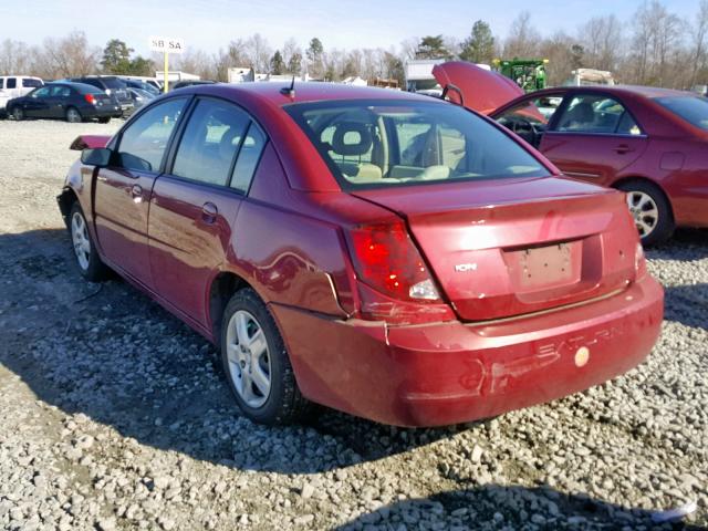 1G8AJ55F47Z177968 - 2007 SATURN ION LEVEL RED photo 3