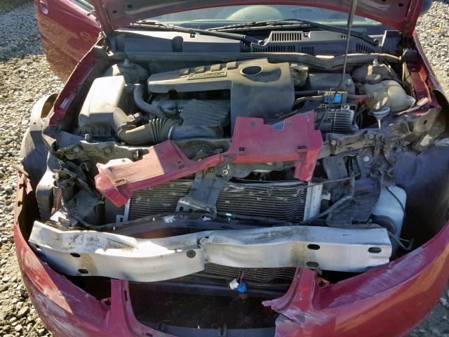 1G8AJ55F47Z177968 - 2007 SATURN ION LEVEL RED photo 7