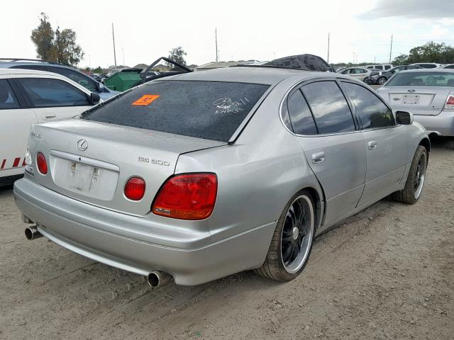 JT8BD69S230181626 - 2003 LEXUS GS 300 SILVER photo 4