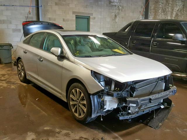 5NPE34AF7GH312465 - 2016 HYUNDAI SONATA SPO SILVER photo 1