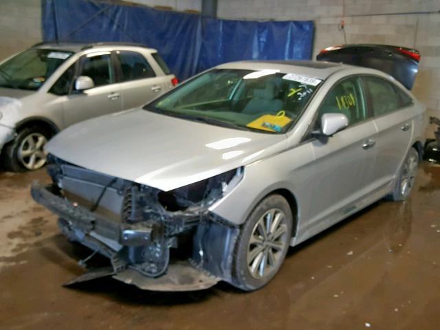 5NPE34AF7GH312465 - 2016 HYUNDAI SONATA SPO SILVER photo 2