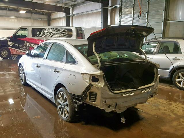 5NPE34AF7GH312465 - 2016 HYUNDAI SONATA SPO SILVER photo 3