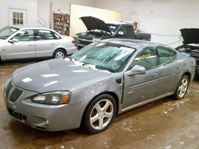 2G2WC55C181180028 - 2008 PONTIAC GRAND PRIX GRAY photo 2