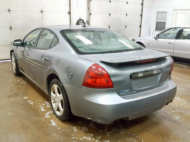 2G2WC55C181180028 - 2008 PONTIAC GRAND PRIX GRAY photo 3