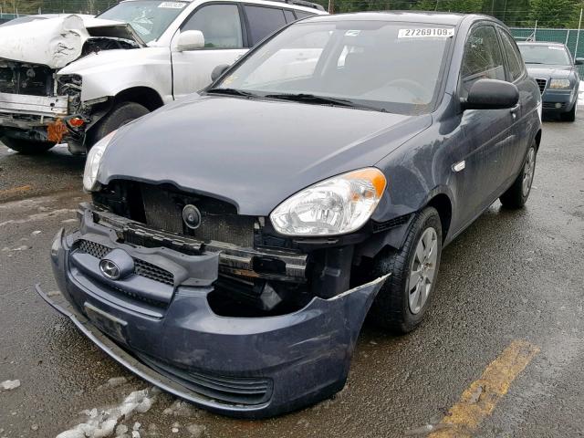 KMHCM3AC8AU176604 - 2010 HYUNDAI ACCENT BLU BLUE photo 2