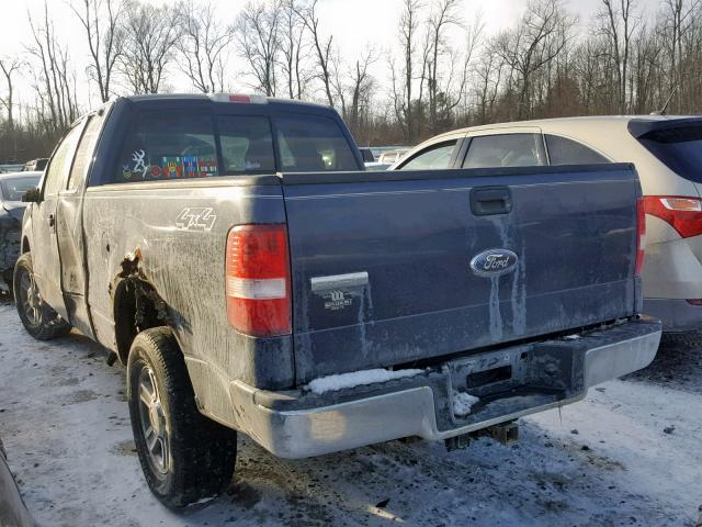 1FTPX14556FA82819 - 2006 FORD F150 BLUE photo 3