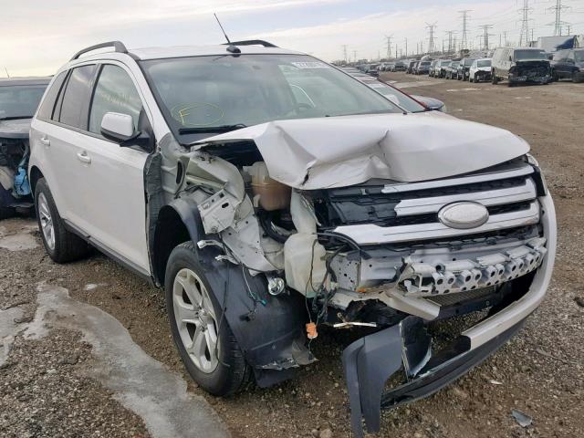 2FMDK3JC2DBC41127 - 2013 FORD EDGE SEL WHITE photo 1