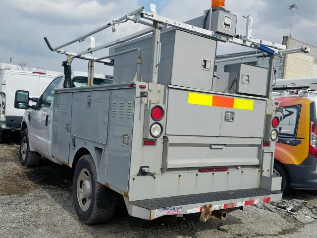 1FDWF30538EC89486 - 2008 FORD F350 SRW S WHITE photo 3