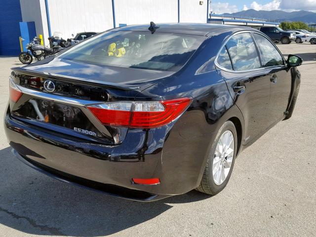 JTHBW1GGXE2066775 - 2014 LEXUS ES 300H BLACK photo 4