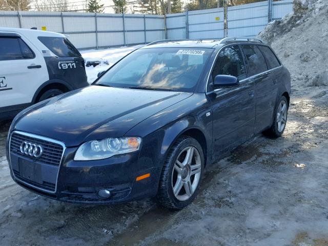 WAUKF78E17A168456 - 2007 AUDI A4 2.0T AV BLACK photo 2