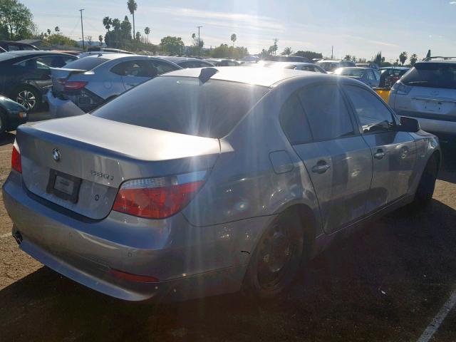 WBANB535X7CP03969 - 2007 BMW 550 I SILVER photo 4