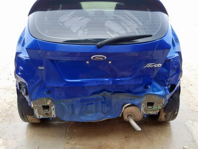 3FADP4EJ6FM121066 - 2015 FORD FIESTA SE BLUE photo 9