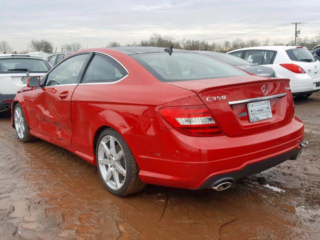 WDDGJ8JB8FG369110 - 2015 MERCEDES-BENZ C 350 4MAT RED photo 3