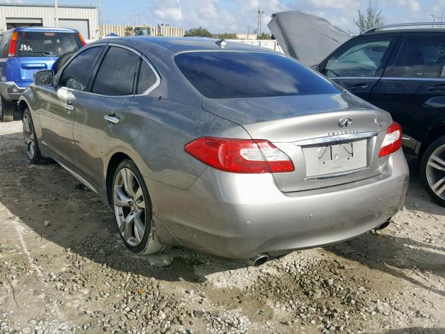 JN1BY1AP4DM510081 - 2013 INFINITI M37 GRAY photo 3