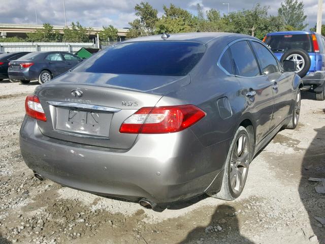 JN1BY1AP4DM510081 - 2013 INFINITI M37 GRAY photo 4