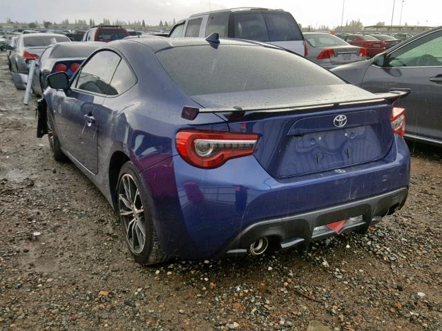 JF1ZNAE11K8701060 - 2019 TOYOTA 86 GT BLUE photo 3