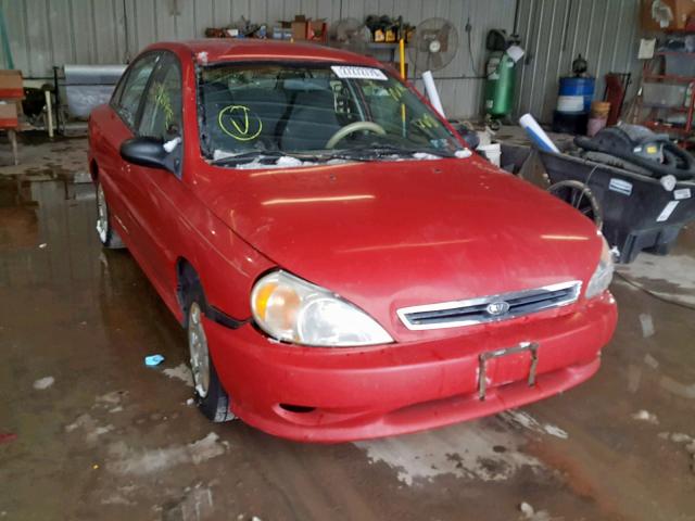 KNADC123916046718 - 2001 KIA RIO RED photo 1