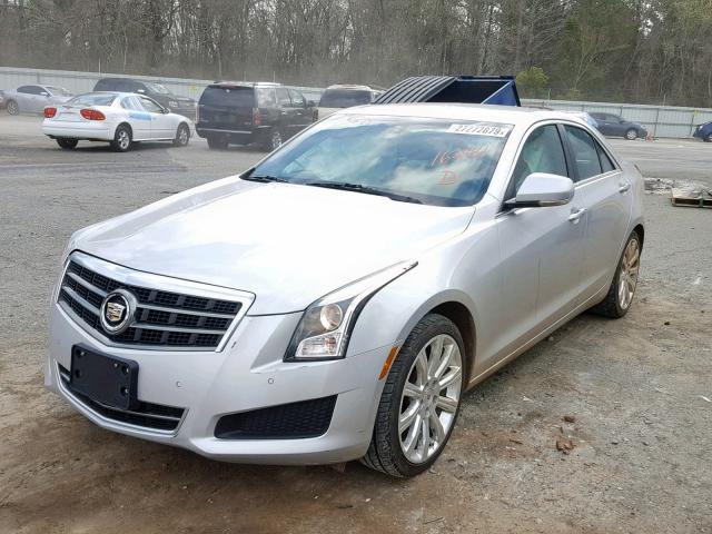 1G6AH5RX6D0162881 - 2013 CADILLAC ATS LUXURY SILVER photo 2