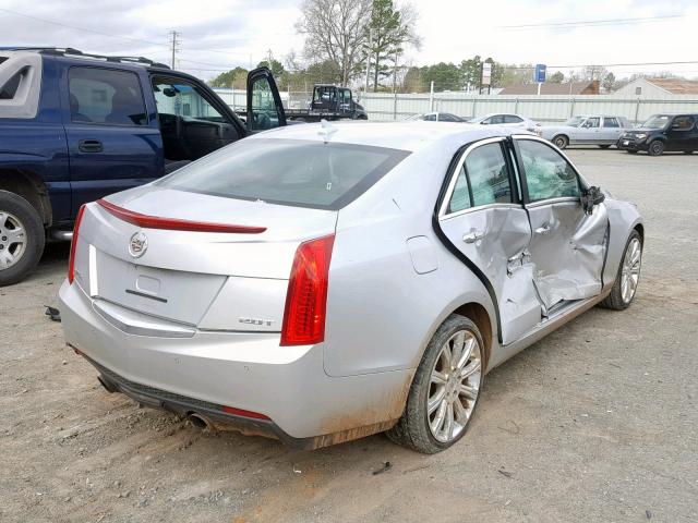 1G6AH5RX6D0162881 - 2013 CADILLAC ATS LUXURY SILVER photo 4