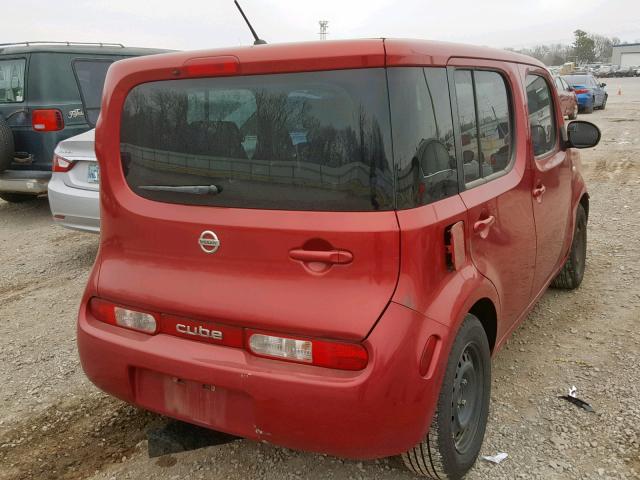 JN8AZ2KRXBT210418 - 2011 NISSAN CUBE BASE ORANGE photo 4