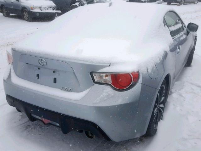 JF1ZNAA11G8702240 - 2016 TOYOTA SCION FR-S SILVER photo 4