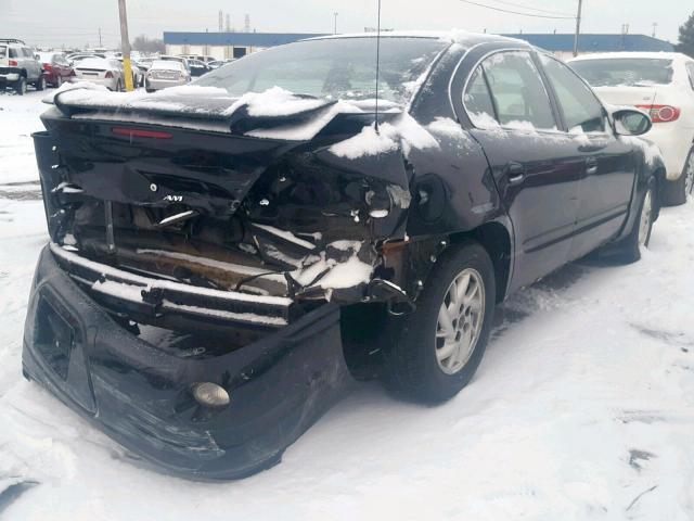 1G2NE52F44M676296 - 2004 PONTIAC GRAND AM S BLACK photo 4