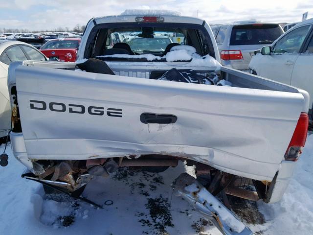 1B7GL2AX81S123290 - 2001 DODGE DAKOTA QUA SILVER photo 9