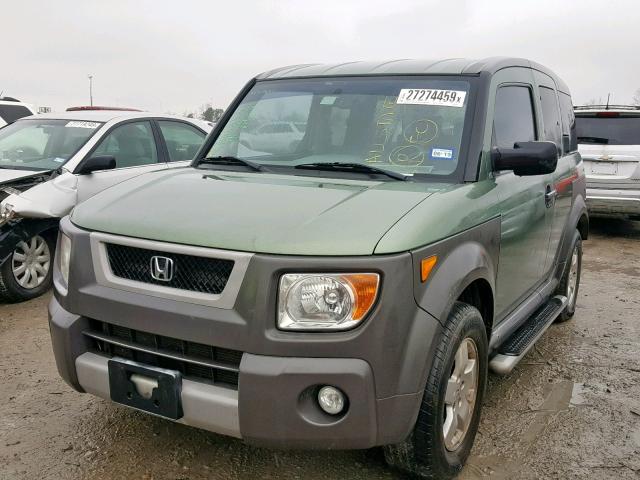 5J6YH286X5L031417 - 2005 HONDA ELEMENT EX GREEN photo 2