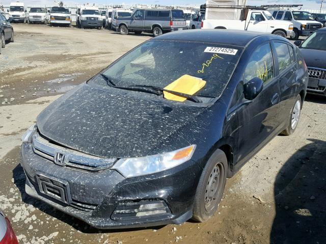 JHMZE2H51DS000232 - 2013 HONDA INSIGHT LX BLACK photo 2