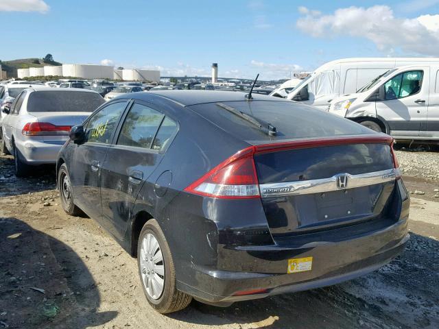 JHMZE2H51DS000232 - 2013 HONDA INSIGHT LX BLACK photo 3