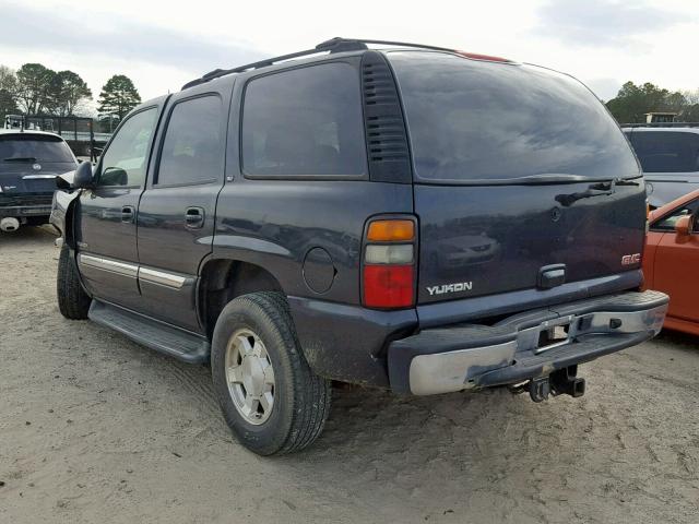 1GKEC13T65J155909 - 2005 GMC YUKON BLACK photo 3