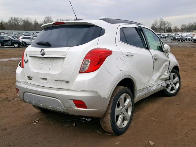 KL4CJGSB1FB213385 - 2015 BUICK ENCORE WHITE photo 4