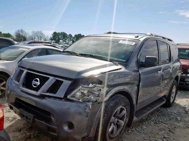 5N1BA0NDXFN612845 - 2015 NISSAN ARMADA SV GRAY photo 2